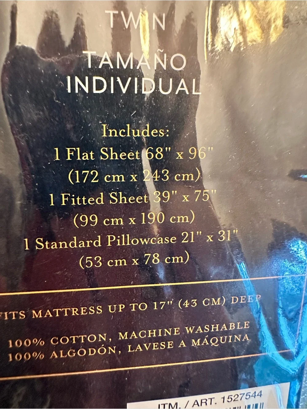 New Pendleton Twin 3 Piece Sheet Set Avra Valley Teal 100% Cotton